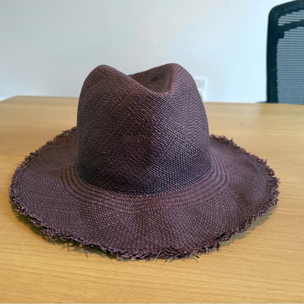 NEW Hat Attack Deep Purple Packable Straw Hat